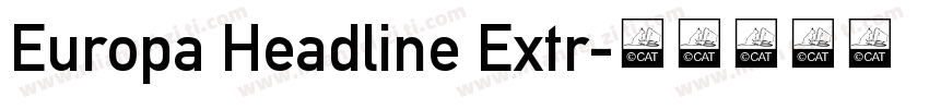 Europa Headline Extr字体转换